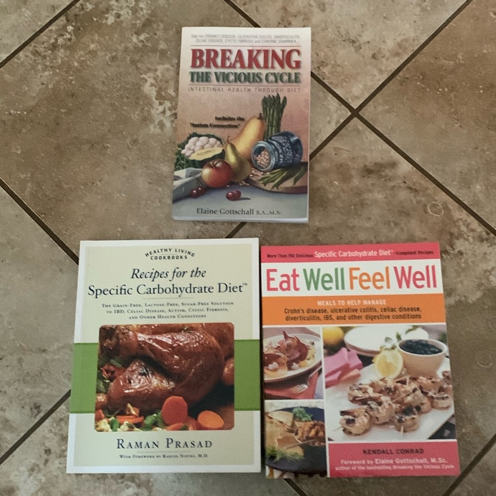 3 books for intestinal health chrons IBS celiac